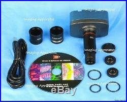 10.0 Mp Usb Cmos Microscope Digital Color Camera Eyepiece And Video System, New