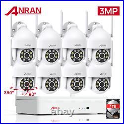 2K CCTV CAMERA OUTDOOR HOME SECURITY SYSTEM WIRELESS PTZ 1TB HDD 2way Audio WiFi