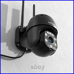 2PCS ieGeek 360° PTZ Security Camera Outdoor 2MP Wireless WiFi Wired CCTV System