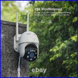 2PCS ieGeek Outdoor Auto Tracking Security Camera 360° Wireless WiFi CCTV System