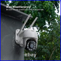 2Pack Outdoor Wireless PTZ Security Camera 1080P WiFi Home Wired CCTV System, UK