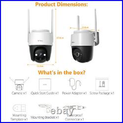 2Pcs IMOU 4MP Wifi Security Camera PTZ Color night Vision Outdoor 2-Way Talk