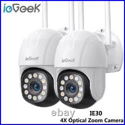 2xieGeek 1080P 4X Optical Zoom Security Camera Outdoor Auto Tracking CCTV Camera
