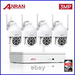 3MP CCTV Camera System Wireless Security Home Outdoor WiFi 1TB Hard Drive 2K PTZ