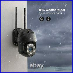 3PCS ieGeek 360° PTZ Smart Security Camera Wireless Outdoor WIFI CCTV IR Cam UK