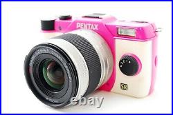 419shot PENTAX Q7 12.4 MP Digital Camera Custom Pink Color with 5-15mm 02 Lens