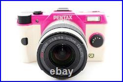419shot PENTAX Q7 12.4 MP Digital Camera Custom Pink Color with 5-15mm 02 Lens