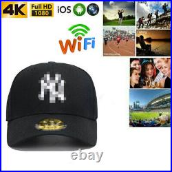 4K HD Wireless WiFi P2P mini Camera Hat Record at any time Video Baseball Cap