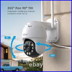 4PCS ieGeek Outdoor 360° Security Camera Wireless WiFi Auto Tracking CCTV System