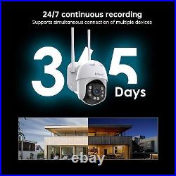4PCS ieGeek Outdoor 360° Security Camera Wireless WiFi Auto Tracking CCTV System