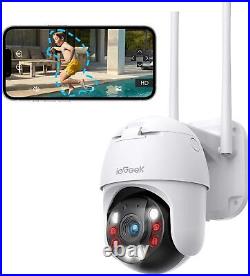 4PCS ieGeek Outdoor Wireless Security Camera Home 360° Auto Tracking CCTV System