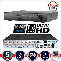 4/8/16CH 5MP DVR CCTV Video Recorder Ultra HD AHD TVI HDMI P2P Home Security UK