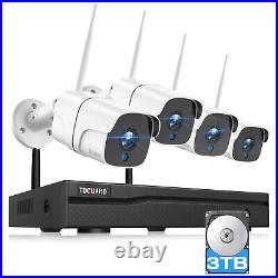 4 Bullet Camera WiFi CCTV System Kit FHD 1080P 8CH NVR Home Security System