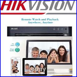 4k Hikvision 4/8/16ch Cctv Dvr 8mp Viper Pro Colorvu Security Camera System