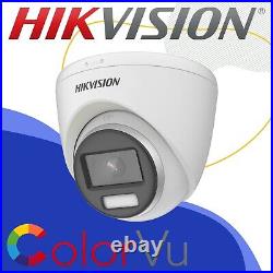 4k Hikvision 8mp Ds-2ce72uf3t-e Colourvu Cctv Hd Poc Fixed Turret 2.8mm Camera