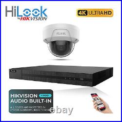 4k Hikvision Cctv System Ip Poe 8mp Audio MIC Camera Ir Vandalproof Security Kit