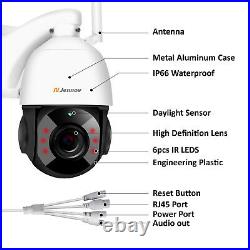 5MP 30X Zoom Wireless PTZ Security Camera Wifi Outdoor 1920P Audio CCTV Dome UK