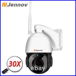 5MP 30X Zoom Wireless PTZ Security Camera Wifi Outdoor Audio CCTV Auto Tracking