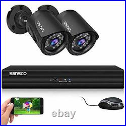5MP DVR Video Security Camera System, 2pcs HD 1080P Outdoor Waterproof