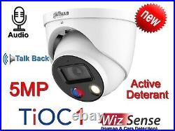 5MP Dahua IPC-HDW3549HP-AS-PV WizSense TiOC Full Colour 2way audio CCTV Camera