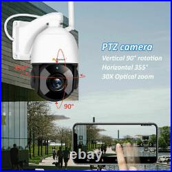 5MP HD 30x Zoom IP PTZ Wireless Security Camera Auto Tracking Outdoor WiFi Audio