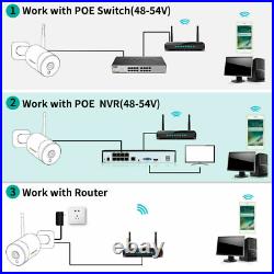 5MP POE Security Camera System IP PTZ CCTV Outdoor Surveillance Audio SmartCam