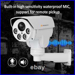 5MP PTZ POE IP Camera Outdoor Audio Bullet 4X Zoom Smart Home Security CCTV UK