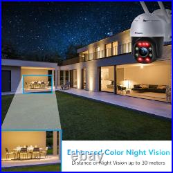 5MP Security Camera Outdoor with Color Night Vision Ctronics PTZ Digital Zoom IP
