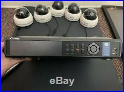 (5) CNB Color Dome Security Camera System & Video Digital Recorder With Remote