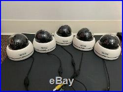 (5) CNB Color Dome Security Camera System & Video Digital Recorder With Remote