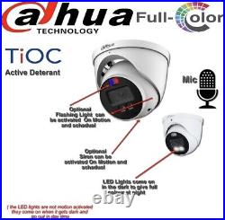 5mp Dahua Tioc Camera Cctv System 4k CVI Dvr Audio Colorvu Dh-hac-hdw1509h-a-pv