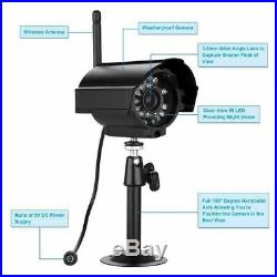 7 Wireless Monitor 2.4GHz 4CH CCTV DVR Kit Cameras Audio Security System NEW