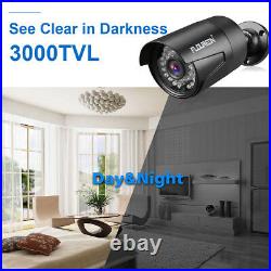 8CH 1080P DVR 4/8x 3000TVL Outdoor 2MP IR Night CCTV Security Camera System HDD