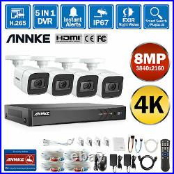 8MP ANNKE CCTV Camera 4K Security System 8CH DVR Video IP67 Night Vision Outdoor