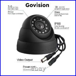 8MP CCTV System 4CH 4K Ultra HD DVR Dome Camera Home Security Kit Night Vision