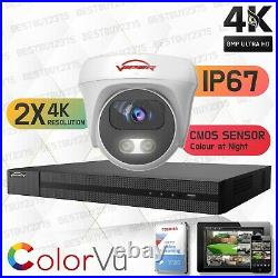 8mp Colorvu Cctv Security System 8ch 4ch Uhd Kit 4k Viper Pro Tvi CVI Ahd Camera