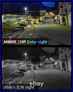 ANNKE 1080P 8CH CCTV System Full Color Security Camera Human & Vehicle Detection