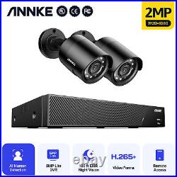 ANNKE 1080P CCTV Camera System 8CH 5MP Lite DVR Night Vision AI Human Detection