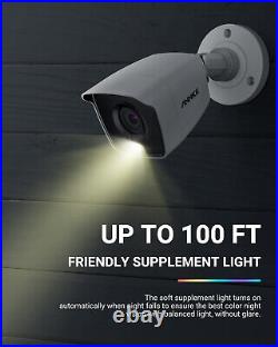 ANNKE 1080P CCTV Camera System 8CH DVR Color Night Vision Human /Car Detection