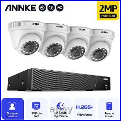 ANNKE 1080P CCTV Camera System Night Vision 8CH 5MP Lite DVR AI Human Detection