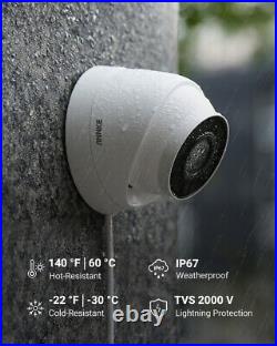 ANNKE 2x5MP PoE Security Audio Camera Outdoor IP Network Night Vision CCTV C500
