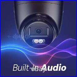 ANNKE 3K 5MP POE CCTV System Colorvu Audio Mic IP Camera 6MP 8CH H. 265+ NVR IP67