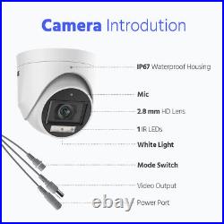 ANNKE 3K Colorvu Night Vision CCTV System Audio In Camera 5MP H. 265+ 8CH DVR Kit