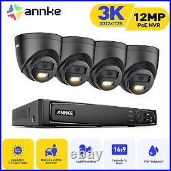 ANNKE 3K POE CCTV System Colorvu Night Vision IP Camera 12MP 8CH H. 265+ NVR IP67