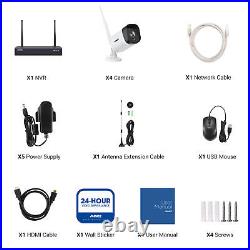 ANNKE 3MP Wireless CCTV System Audio Mic IP Camera WiFi Security 8CH H. 265+ NVR