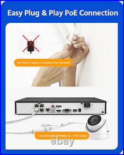 ANNKE 4Ch 4K HD H. 265+ NVR Home AcuSense PoE Security CCTV 8MP Camera System Kit