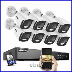 ANNKE 4K 8MP 8CH DVR 5MP Full Color 4IN1 CCTV Metal Camera IP67 Security System