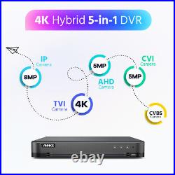 ANNKE 4K CCTV System Security Camera Kit Home 8MP Video DVR Color Night Vision