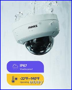 ANNKE 4K POE CCTV Camera System 8CH NVR Audio In 8MP Home /Outdoor Security Kit