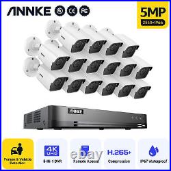 ANNKE 5MP CCTV Camera System 4K 16CH H. 265+ DVR AI Human Detection Night Vision